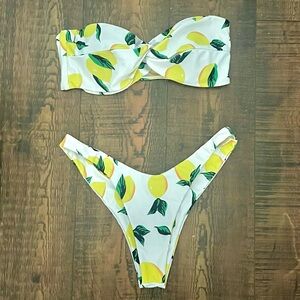 Zaful bikini lemon print